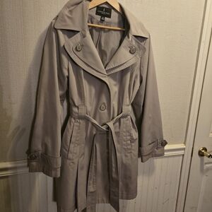London Fog Women's Taupe Trench Coat